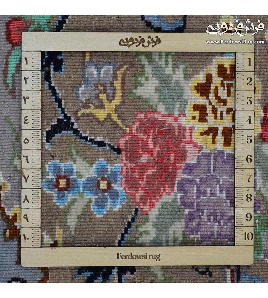 فرش دستباف مشهد طرح علیزاده کرم جفت 6 متری با کیفیت بالا مناسب دکوراسیون کلاسیک و سنتی