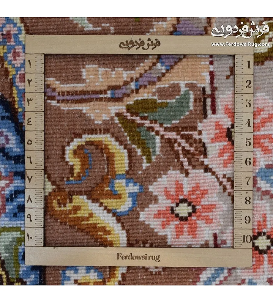 Pair of 6-meter handwoven rugs featuring Khatibi Garden design, crafted in Khorasan, showcasing intricate patterns and premium quality.