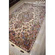 Pair of 6-meter handwoven rugs featuring Khatibi Garden design, crafted in Khorasan, showcasing intricate patterns and premium quality.