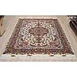 Pair of 6-meter handmade carpets with intricate Golriz design, crafted in Khorasan weave, perfect for elegant home decor.