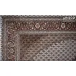 Pair of 6-meter handwoven cream rugs with intricate fish design, Tabriz weave by Abdollahi, perfect for elegant home decor.