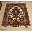 Handmade 3-meter Persian rug with Khatibi design, crafted in Iran
