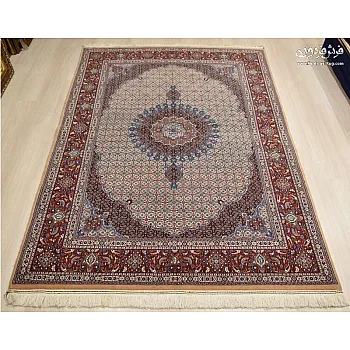 فرش دستباف 6 متری جفتی طرح ریزماهی بیرجند