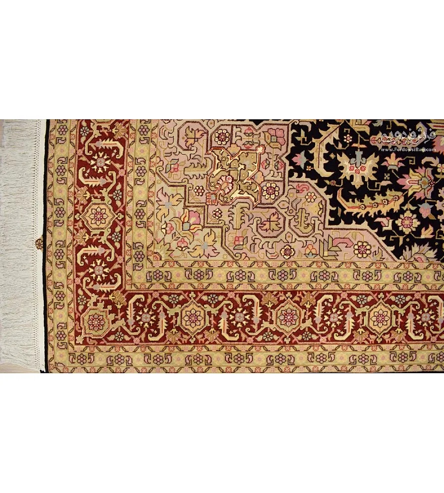 Handmade Tabriz rug with Heris design, 6 meters in size, crafted with intricate patterns and high-quality materials.