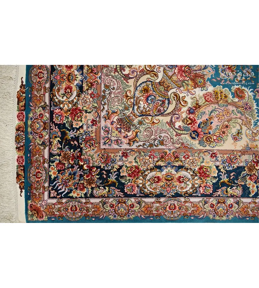 فرش دستباف تبریز طرح خطیبی جفت 6متری با رنگ بندی سنتی مناسب دکوراسیون کلاسیک و کیفیت عالی