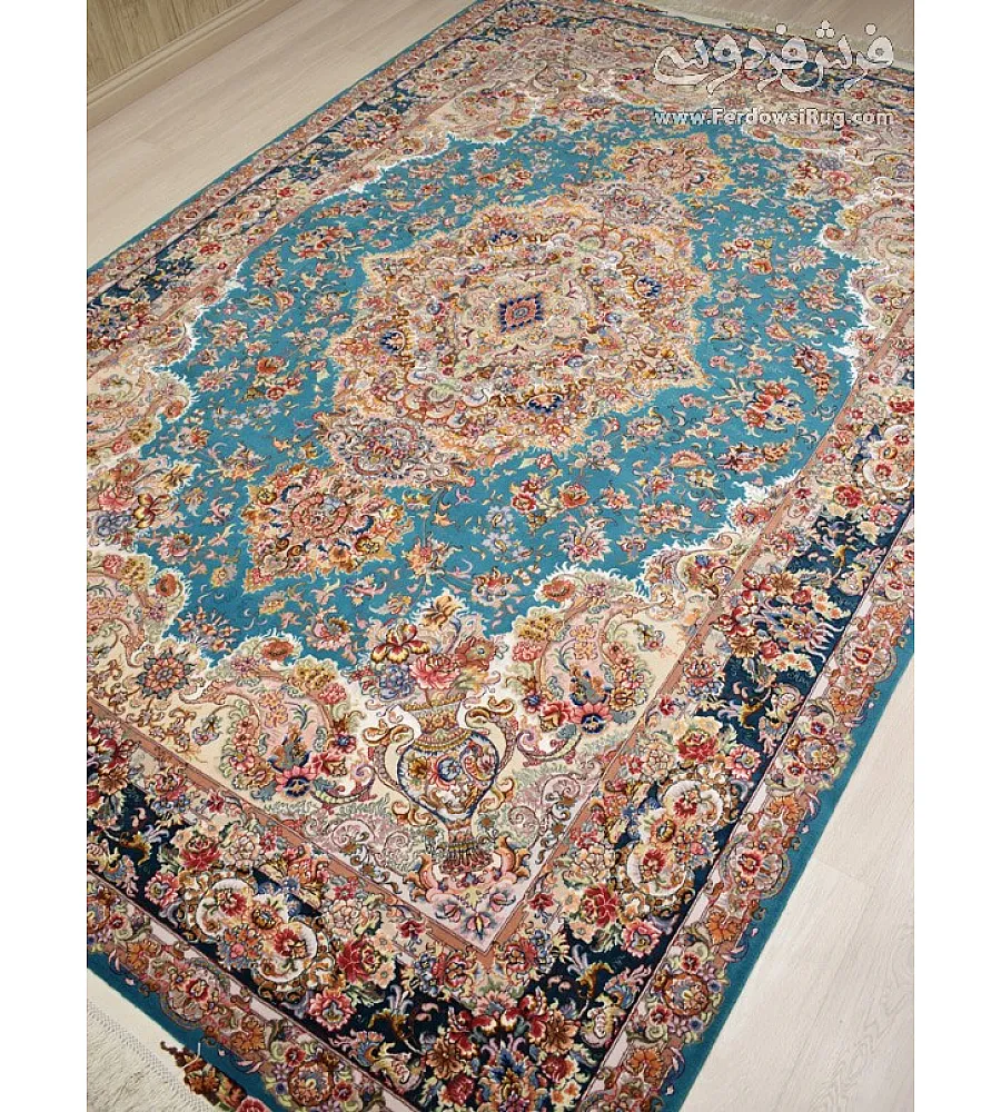 فرش دستباف تبریز طرح خطیبی جفت 6متری با رنگ بندی سنتی مناسب دکوراسیون کلاسیک و کیفیت عالی