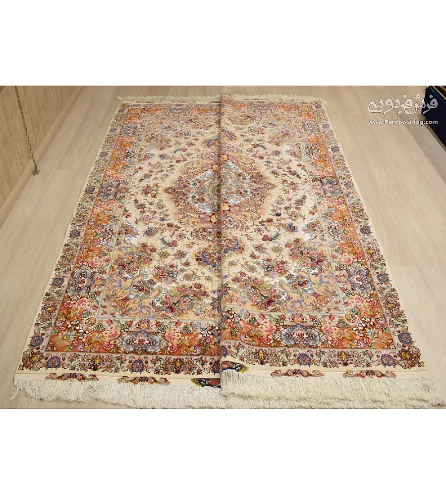 فرش دستباف تبریز طرح خطیبی جفت 6 متری با کیفیت بالا مناسب دکوراسیون کلاسیک و سنتی