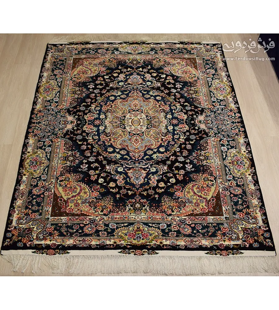 Handwoven 6-meter carpet featuring the intricate Salar design from Mashhad, perfect for adding elegance and warmth to any room.
