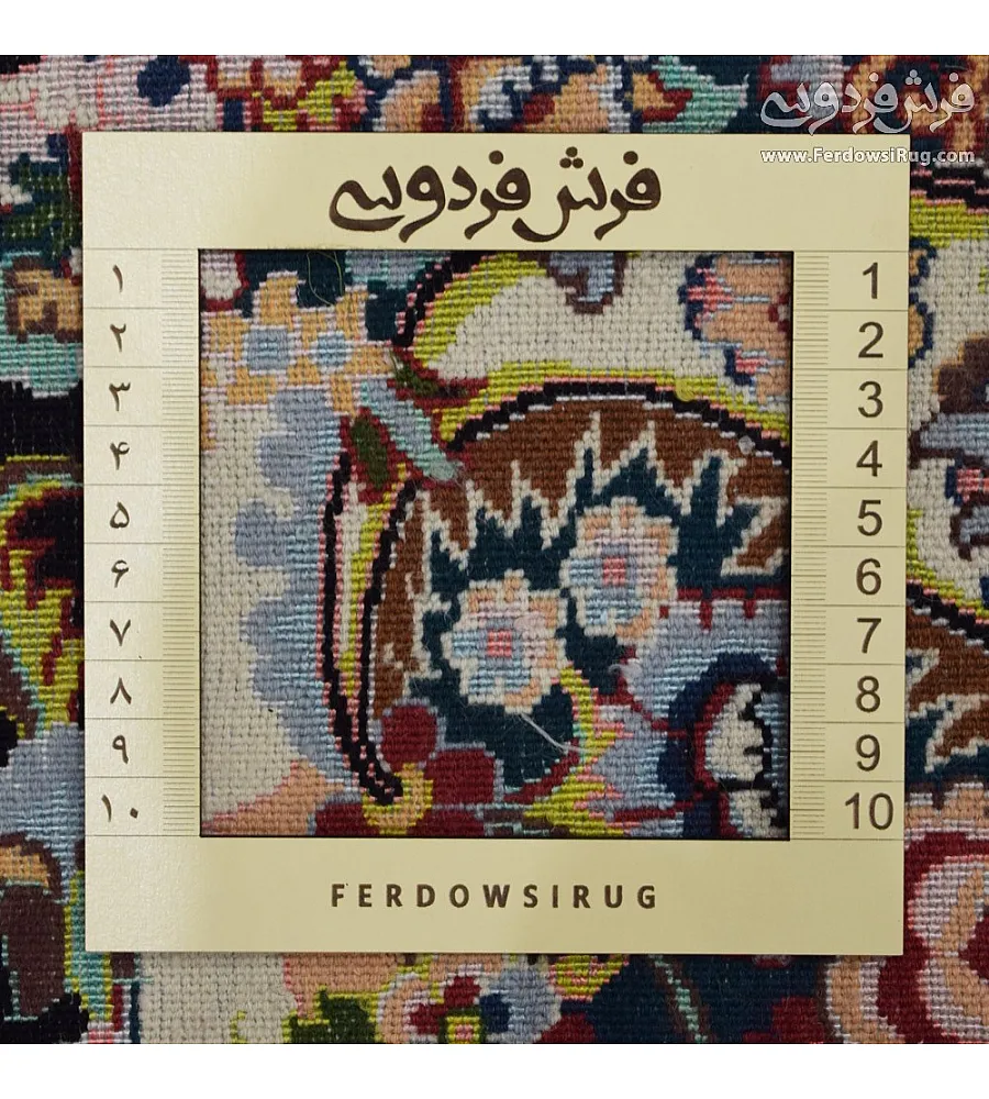 Handwoven 6-meter carpet featuring the intricate Salar design from Mashhad, perfect for adding elegance and warmth to any room.