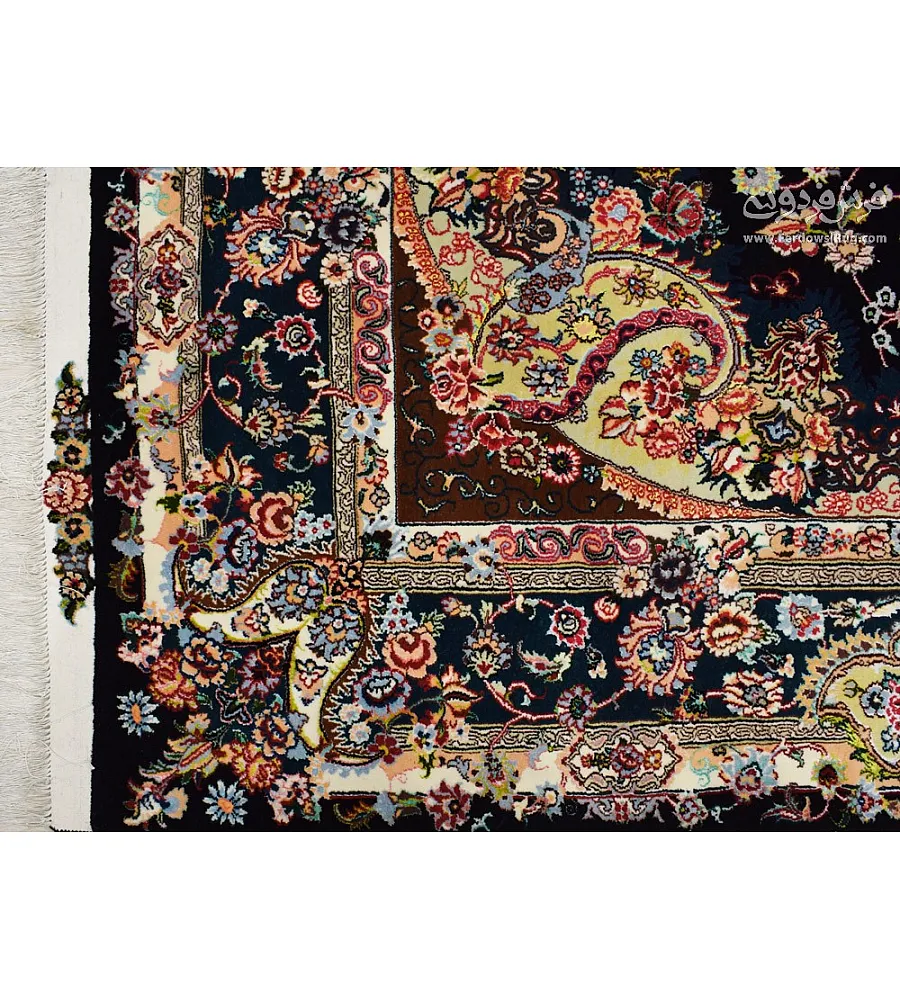 Handwoven 6-meter carpet featuring the intricate Salar design from Mashhad, perfect for adding elegance and warmth to any room.