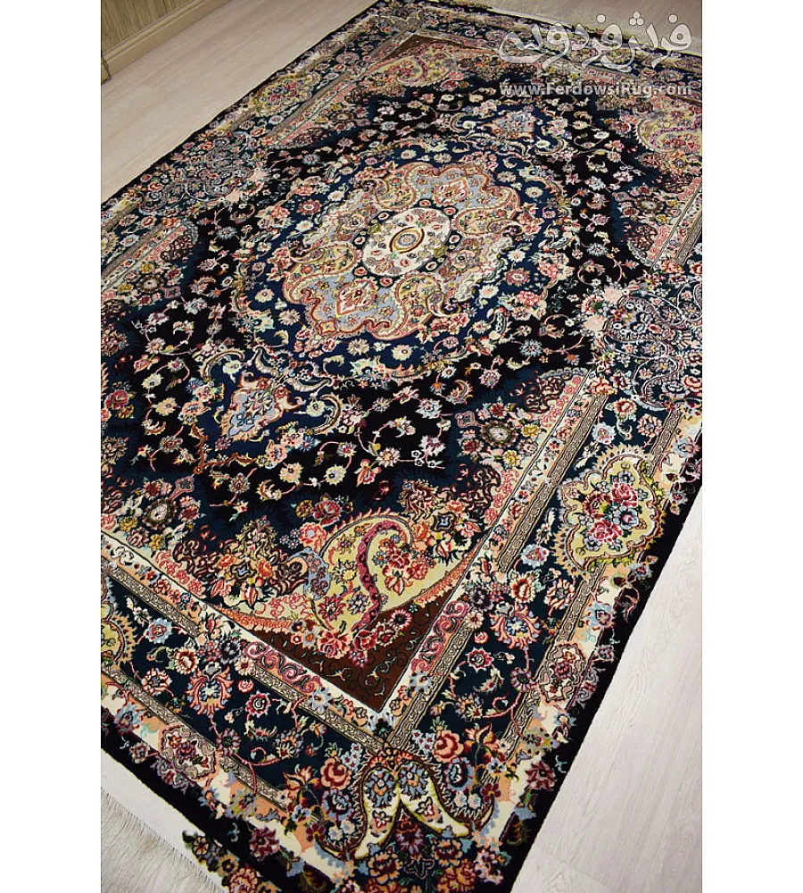 Handwoven 6-meter carpet featuring the intricate Salar design from Mashhad, perfect for adding elegance and warmth to any room.