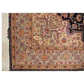 جفت فرش دستباف 6 متری طرح هریس تبریز