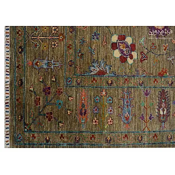 Handwoven 6-meter Modern Carpet Nobaf Sultanabad Design | Ferdowsi Carpet