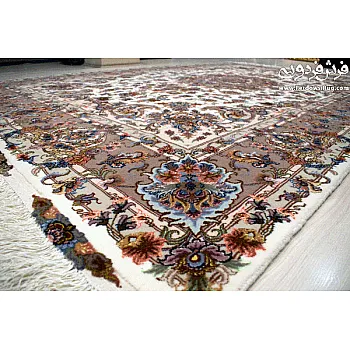 جفت فرش 6 متری دستباف طرح خطیبی لچک ترنج مشهد