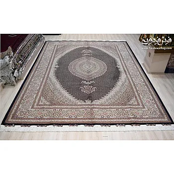 فرش دستباف 9 متری جفت طرح ریزماهی کمال الملک چهل رج تبریز