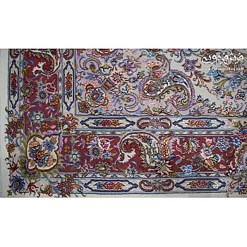 فرش دستباف 9 متری جفت طرح علیزاده کرم مشهد