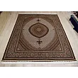 Handmade 9-meter carpet with Abdollahi fine fish design, crafted in Tabriz weave, showcasing intricate patterns and premium quality.