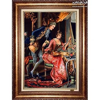 تابلو فرش دستباف طرح گروه نقاشی بافت تبریز