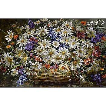 تابلو فرش دستباف طرح جشن بهار بافت تبریز 