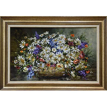 تابلو فرش دستباف طرح جشن بهار بافت تبریز 