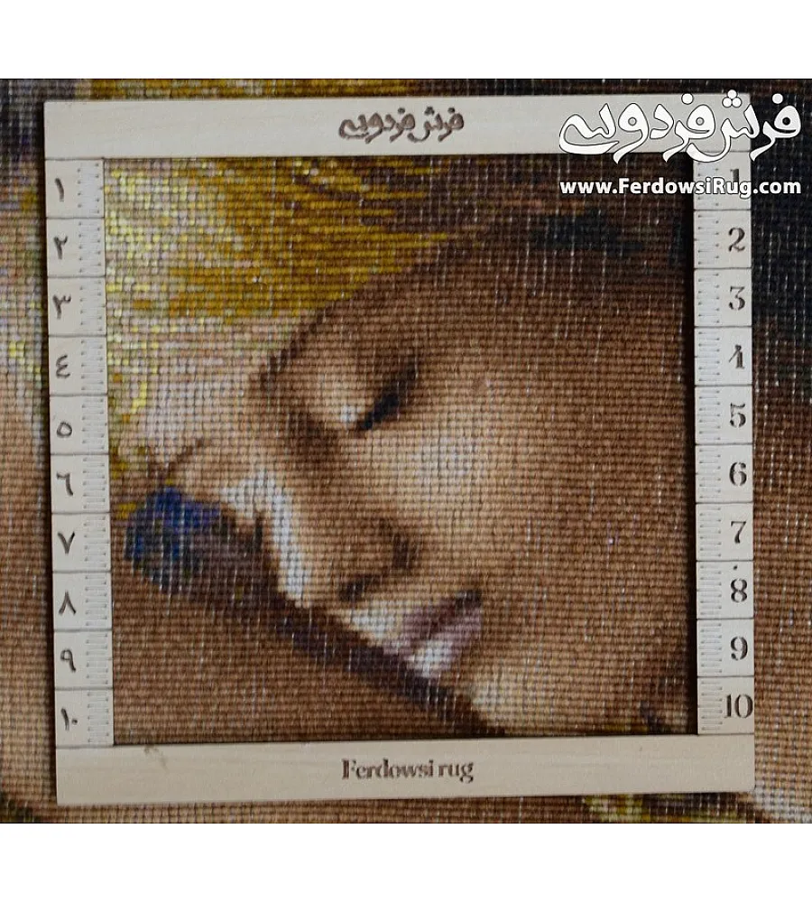 تابلو فرش دستباف طرح عروس خوابیده با کیفیت بالا مناسب دکوراسیون منزل تولید تبریز