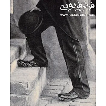 تابلو فرش دستباف طرح چارلی چاپلین بافت تبریز