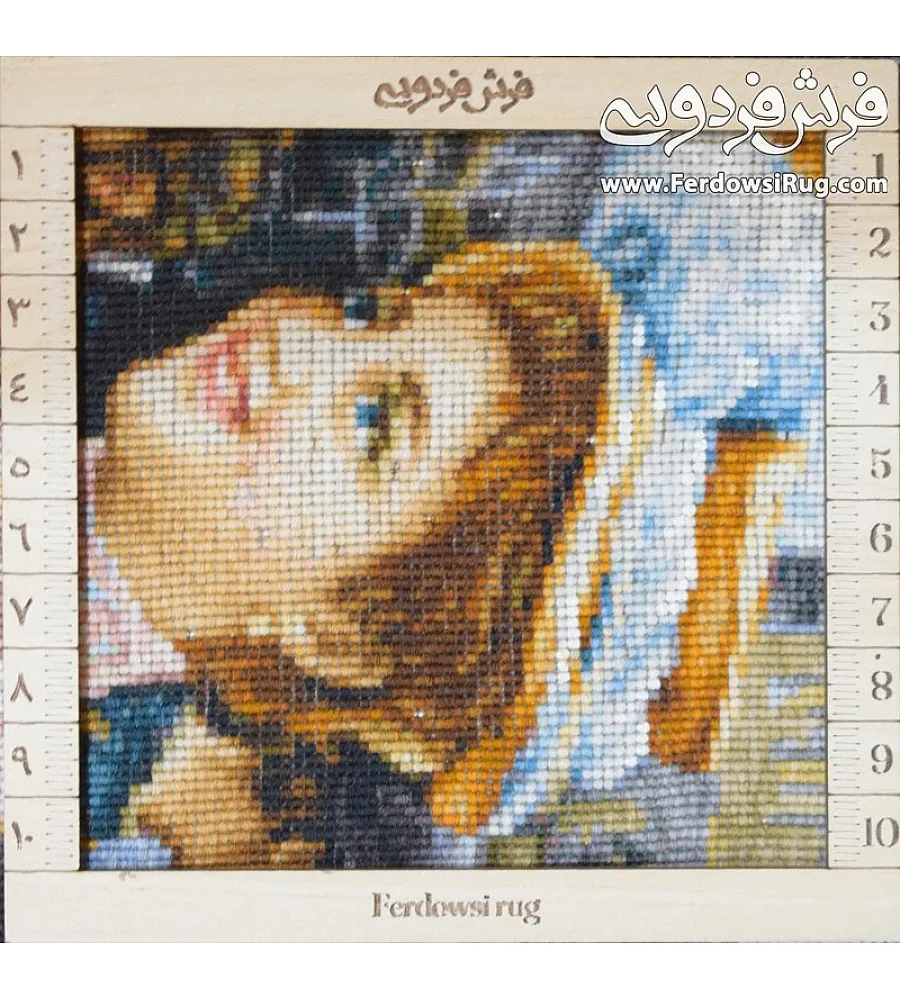 تابلو فرش دستباف تبریز طرح بازار شانزلیزه رنگ طبیعی ابریشم کیفیت بالا هنر ایرانی تزیین دکوراسیون منزل