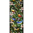Handmade Tabriz wall rug featuring a vibrant king parrot design, perfect for enhancing home decor.