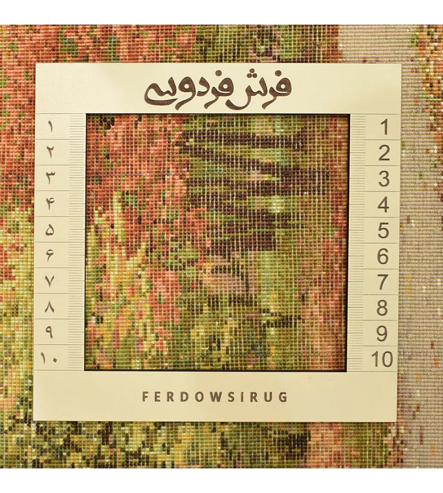 تابلو فرش دستباف طرح جنگل پاییزی بافت تبریز 