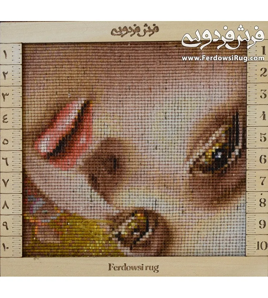 تابلو فرش دستباف طرح دختر رویا بافت تبریز رنگ های زنده و کیفیت عالی مناسب دکوراسیون منزل یا هدیه