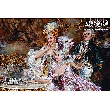 تابلو فرش دستباف طرح شطرنج باز بافت تبریز