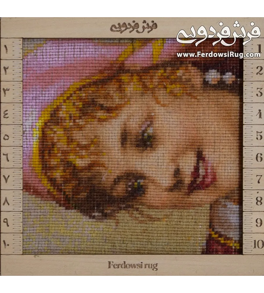 تابلو فرش دستباف مرد کوزه فروش بافت تبریز 