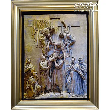 تابلو فرش دستباف طرح حضرت عیسی بافت تبریز 