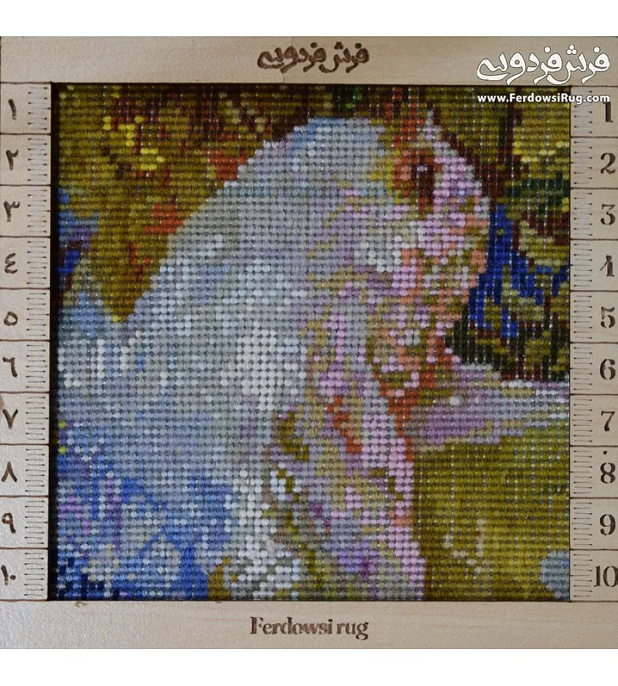 تابلو فرش دستباف مینیاتور نیاز ونوازش تبریز کیفیت بالا رنگهای زنده هنر ایرانی مناسب دکوراسیون کلاسیک 