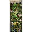 Tabriz handmade wall rug with Tall parrot garden design in vibrant colors, ideal for luxury home decor