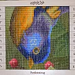 Tabriz handmade wall rug featuring an intricate Sparrow garden design, showcasing vibrant colors and premium craftsmanship.
