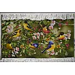Tabriz handmade wall rug featuring an intricate Sparrow garden design, showcasing vibrant colors and premium craftsmanship.