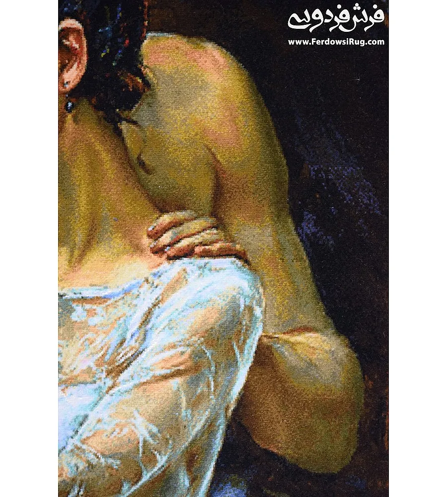 تابلو فرش دستباف تبریز طرح رقص باله فرانسوی رنگ های زنده و ظریف برای دکوراسیون منزل و محیط هنری