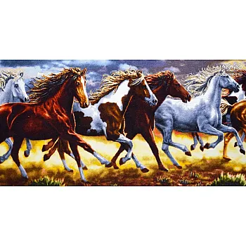 تابلو فرش دستباف طرح گله اسب بافت تبریز 