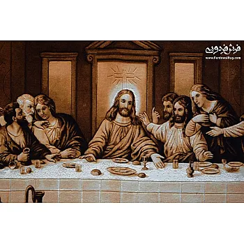 تابلوفرش دستباف طرح شام آخر بافت تبریز 