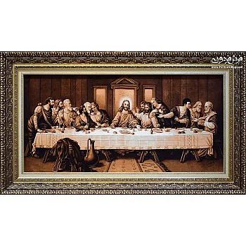 تابلوفرش دستباف طرح شام آخر بافت تبریز 