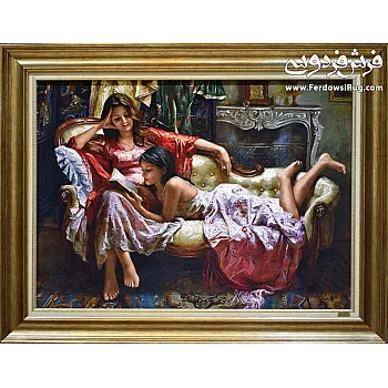 تابلو فرش دستباف مهر مادر بافت تبریز