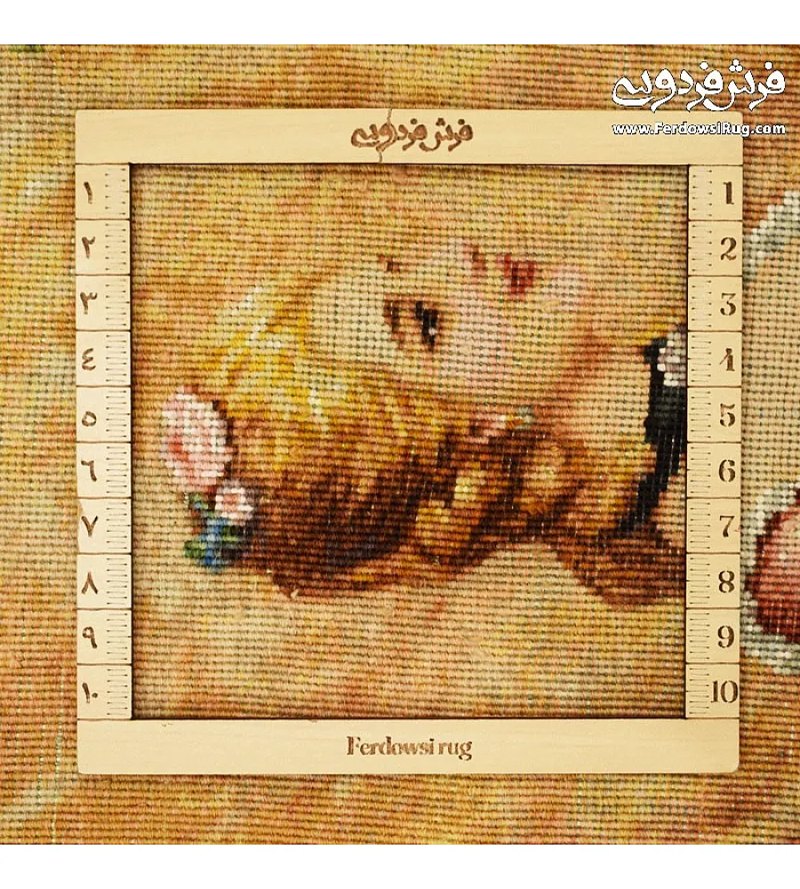 تابلو فرش دستباف تبریز طرح صبحانه خوری ونیز رنگارنگ مناسب دکوراسیون داخلی با کیفیت بالا و جزئیات زیبا