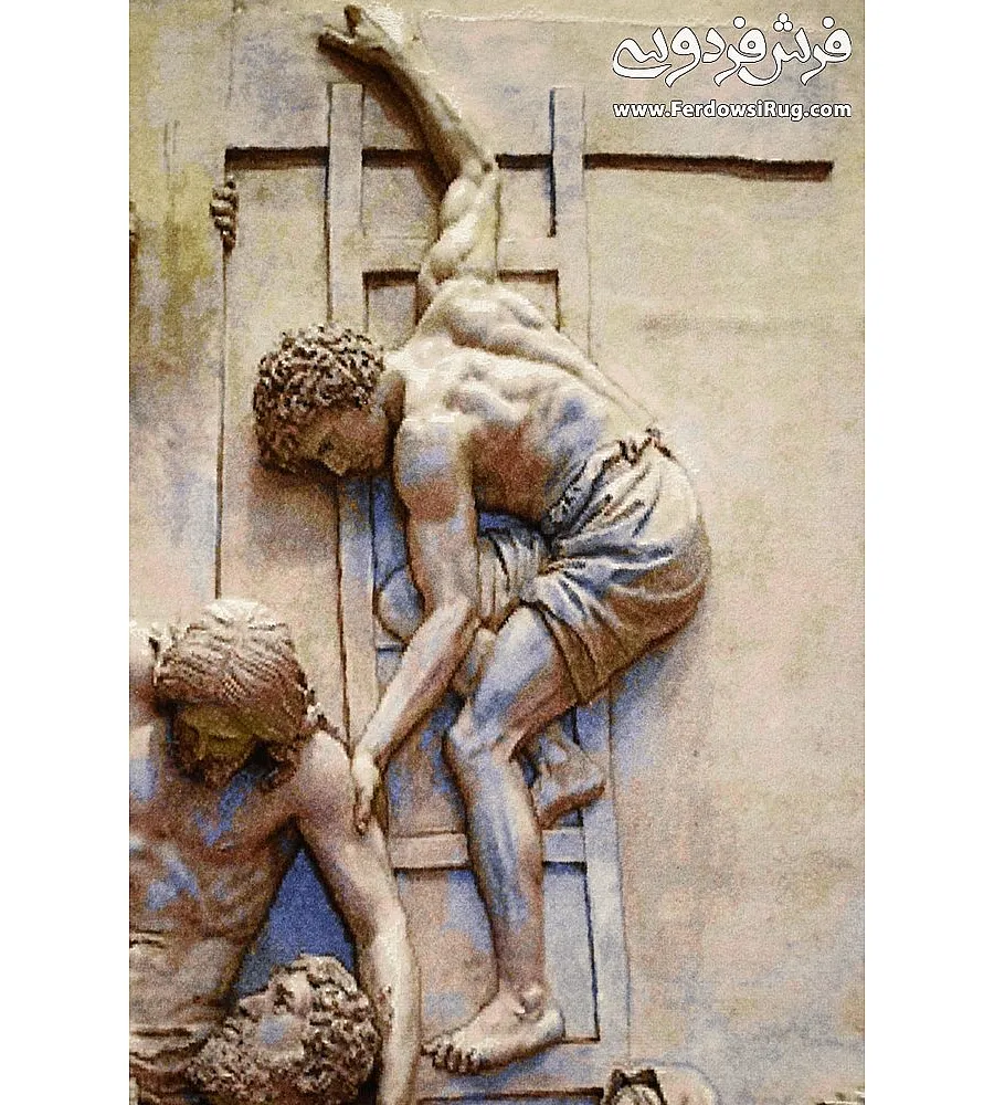 تابلو فرش دستباف طرح مسیح با کیفیت بالا مناسب دکوراسیون منزل و هدیه خاص تولید تبریز سایز بزرگ