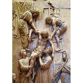 تابلو فرش دستباف طرح مسیح سایز بزرگ بافت تبریز 