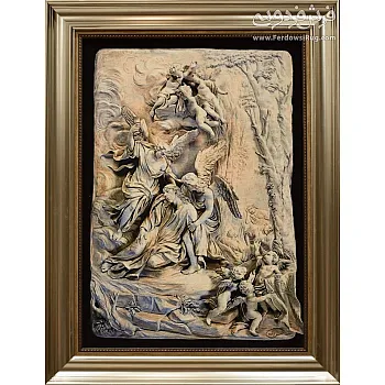 تابلو فرش دستباف طرح تندیس عروج بافت تبریز 