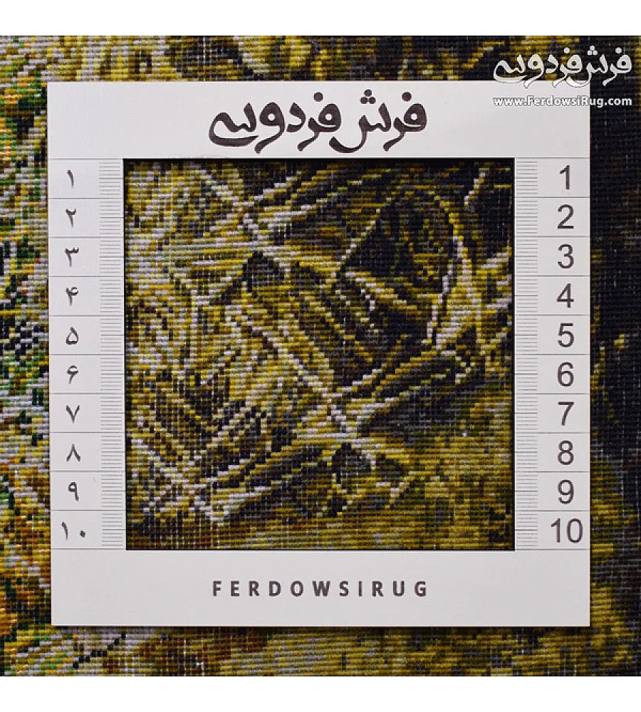 تابلو فرش دستباف طرح کوچه باغ سلطانی طراحی سنتی رنگهای طبیعی مناسب دکوراسیون منزل تولید تبریز