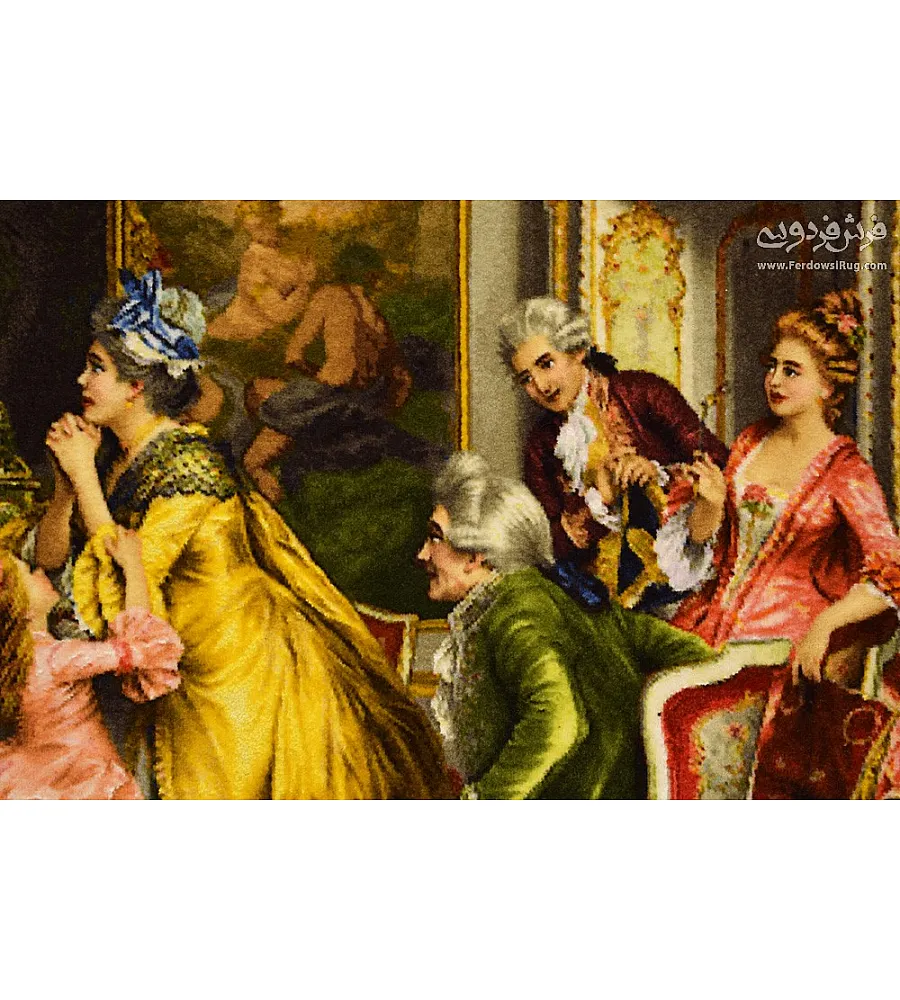 تابلو فرش دستباف طرح بدرقه سایز کوچک بافت تبریز مناسب دکوراسیون داخلی و هدیه خاص