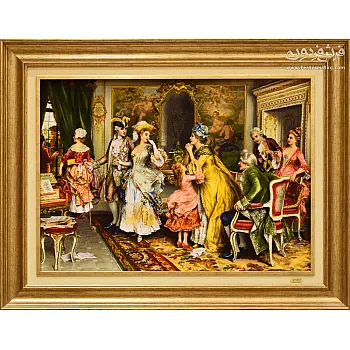 تابلو فرش دستباف طرح بدرقه سایز کوچک بافت تبریز 