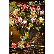 تابلو فرش دستباف تبریز طرح گلدان و ویالون با رنگ های زیبا و کیفیت بالا مناسب دکوراسیون منزل و هدیه